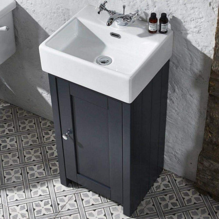 LAN400CDGM/LAN420C Tavistock Lansdown 400 Cloakroom Unit in Matt Dark Grey (2)