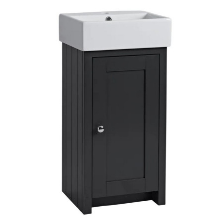 Tavistock Lansdown 430mm Matt Black Cloakroom Vanity Unit