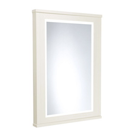 LAN55MF.LW/ILL6MIR Tavistock Lansdown 600mm Framed Illuminated Mirror in Linen White