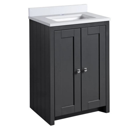 Tavistock Lansdown 600mm Matt Black Underslung Vanity Unit
