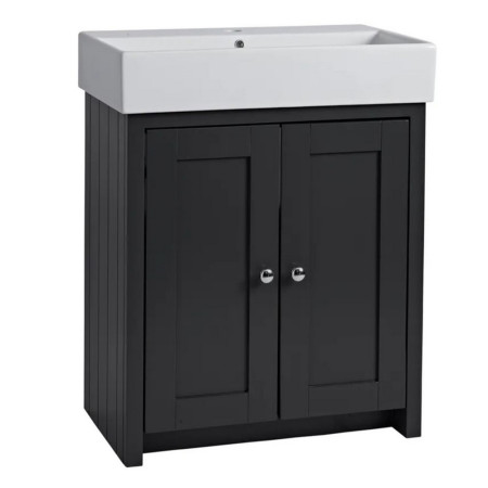 Tavistock Lansdown 700mm Matt Black Freestanding Vanity Unit