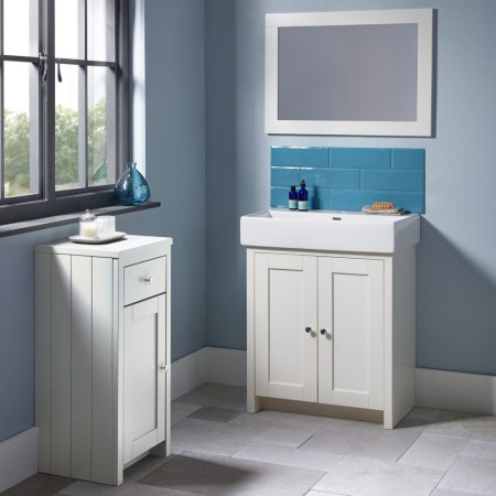 LAN700BLW/LAN700C Tavistock Lansdown 700mm Unit Linen White with Basin (2)