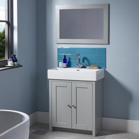 LAN700BPG/LAN700C Tavistock Lansdown 700mm Unit Pebble Grey with Basin (2)
