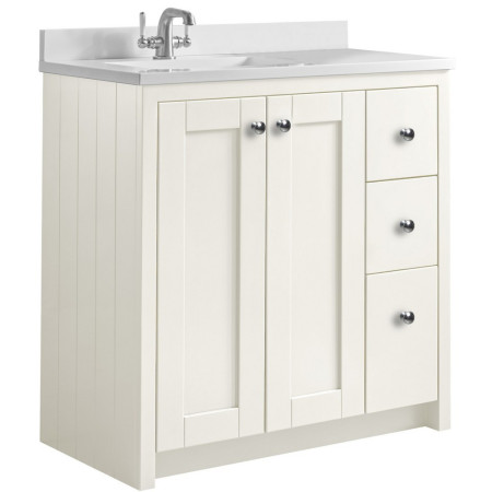 Tavistock Lansdown 800mm Linen White Underslung Vanity Unit