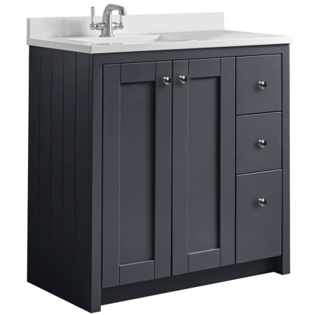 Tavistock Lansdown 800mm Matt Dark Grey Underslung Vanity Unit