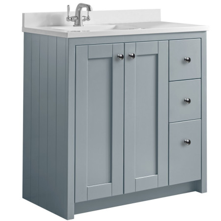 Tavistock Lansdown 800mm Mineral Blue Underslung Vanity Unit