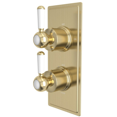 Tavistock Lansdown Concealed Dual Function Brushed Brass Shower Valve