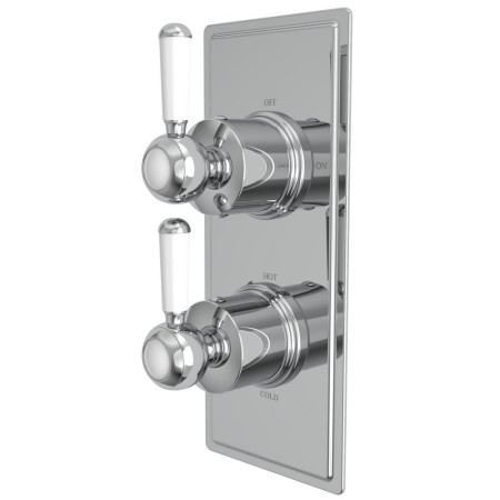 SLD1601 Tavistock Lansdown Concealed Dual Function Chrome Shower System Valve Close Up