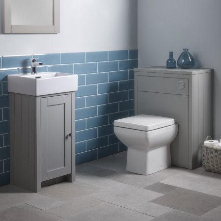 LAN560BTW.PG Tavistock Lansdown Pebble Grey 560mm Back to Wall WC Unit (3)