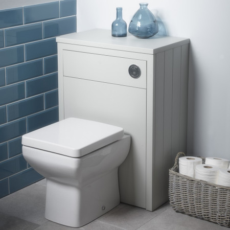 LAN560BTW.PG Tavistock Lansdown Pebble Grey 560mm Back to Wall WC Unit (2)