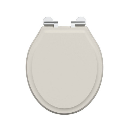 Tavistock Linen White Wooden Toilet Seat