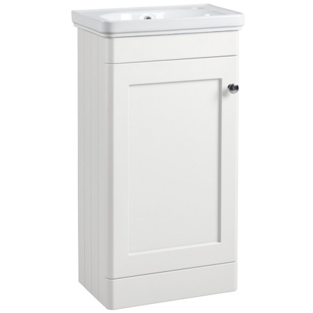 Tavistock Marston 450mm Cloakroom Unit in Paper White with Basin