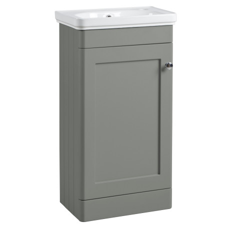 Tavistock Marston 450mm Cloakroom Vanity Unit with Basin in Matt Laurel Green