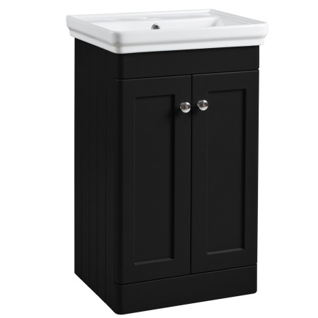 Tavistock Marston 500mm Freestanding Vanity Unit with Basin in Matt Black