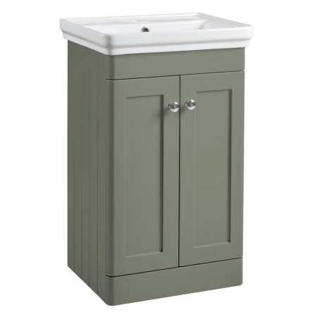 Tavistock Marston 500mm Freestanding Vanity Unit with Basin in Matt Laurel Green