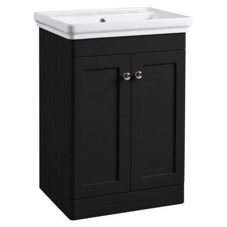 Tavistock Marston 600mm Freestanding Vanity Unit with Basin in Matt Black