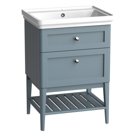 MS600WMSP Tavistock Marston 600mm Wall Hung Vanity Unit with Basin in Matt Spruce with Optional Washstand