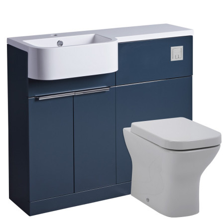 Tavistock Match 1000mm Oxford Blue Unit & Basin Left Hand