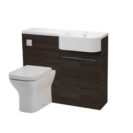 Tavistock Match 1000mm Tundra Wood Unit & Basin Right Hand