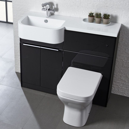 MAT12LC/MAT12BL Tavistock Match 1200mm Left Hand Gloss Clay Combination Unit Lifestyle
