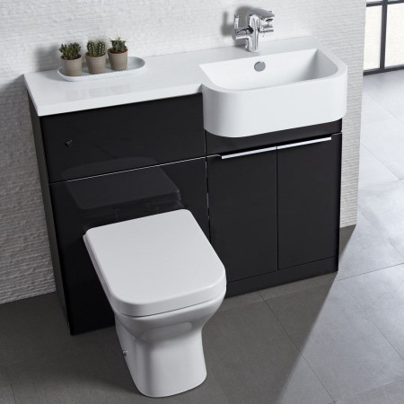 MAT12RC/MAT12BR Tavistock Match 1200mm Right Hand Gloss Clay Combination Unit Lifestyle