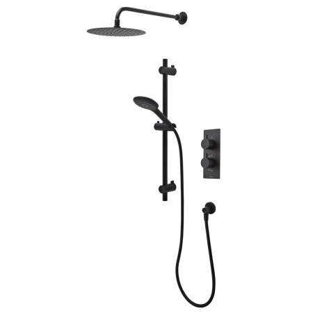 Tavistock Merit Dual Function Diverter Concealed Shower System Black