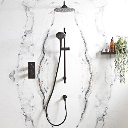 SMT1612 Tavistock Merit Dual Function Diverter Concealed Shower System Black (5)