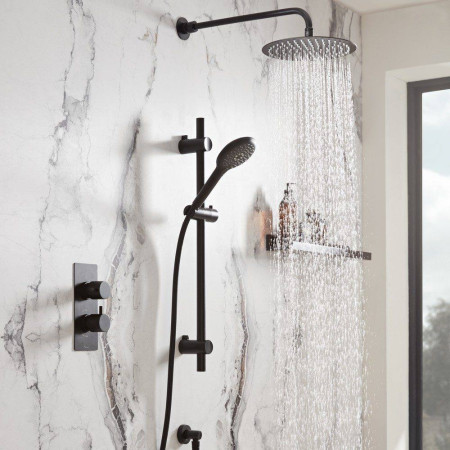 SMT1612 Tavistock Merit Dual Function Diverter Concealed Shower System Black (3)