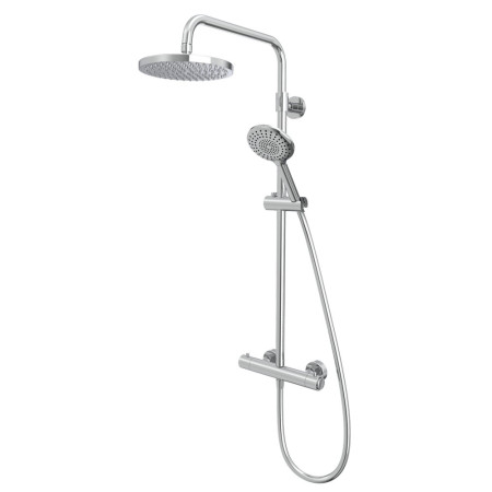 Tavistock Merit Push Button Exposed Chrome Dual Function Bar Shower