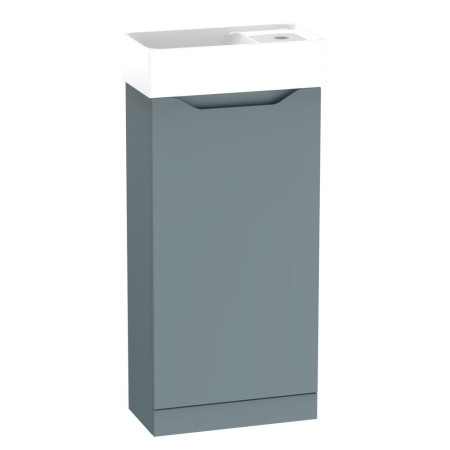 Tavistock Nimble 400mm Cloakroom Vanity Unit with Basin in Mineral Blue