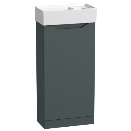 Tavistock Nimble 400mm Cloakroom Vanity Unit with Basin in Viridian Green