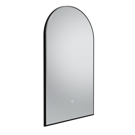 Tavistock Oxygen 500 x 900mm Illuminated Black Arch Mirror