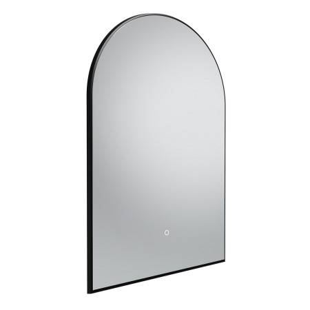 Tavistock Oxygen 600 x 900mm Illuminated Black Arch Mirror