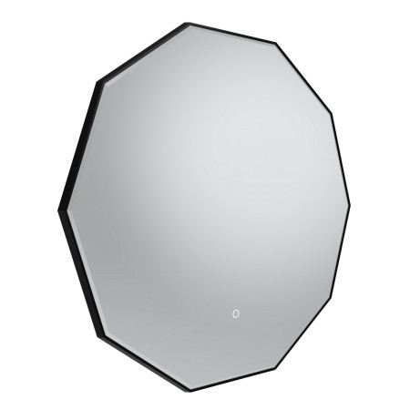 Tavistock Oxygen 800mm Illuminated Black Decagon Mirror