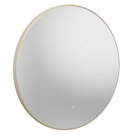 Tavistock Oxygen 800mm Illuminated Brushed Brass Circular Mirror