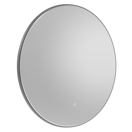 Tavistock Oxygen 800mm Illuminated Gunmetal Circular Mirror