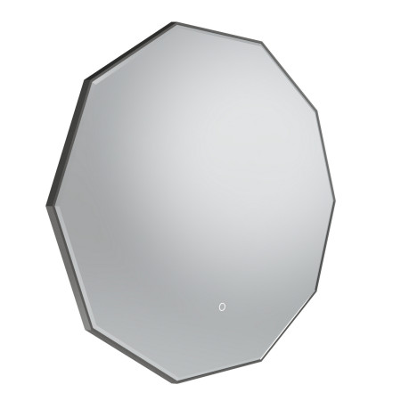 Tavistock Oxygen 800mm Illuminated Gunmetal Decagon Mirror