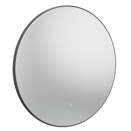 Tavistock Oxygen 800mm Illuminated Matt Black Circular Mirror
