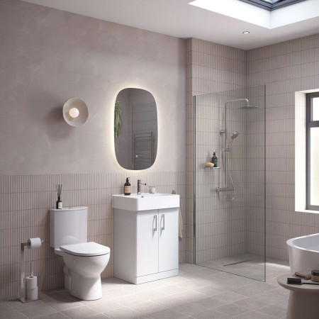 PTM60G Tavistock Portal 600 x 800mm Organic Illuminated Mirror Lifestyle