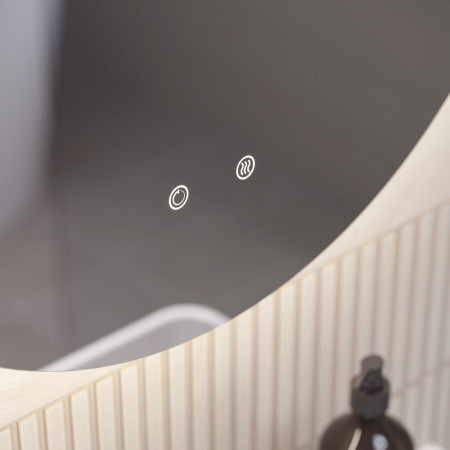 PPM60C Tavistock Portal Pro 600mm Circular Illuminated Mirror Touch Sensor Controls