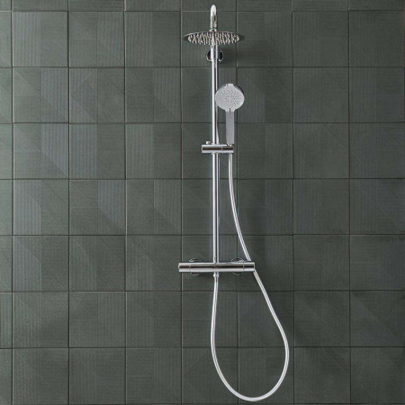 SQT2209 Tavistock Quantum Cool Touch Thermostatic Dual Function Bar Valve with Shower Head & Handset (4)