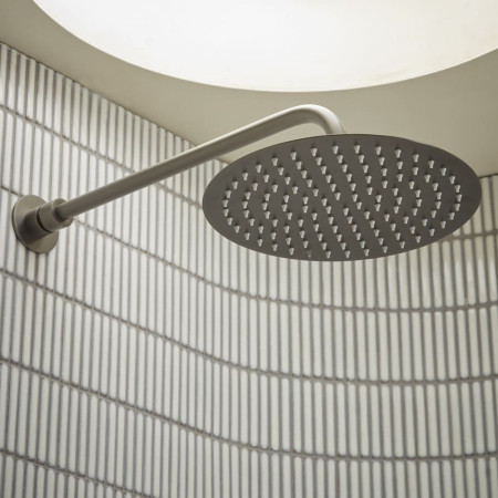SQT1625 Tavistock Quantum Gunmetal Dual Function Concealed Shower System Overhead and Arm