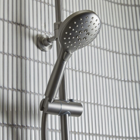 SQT1514 Tavistock Quantum Gunmetal Thermostatic Dual Function Bar Shower Valve Handset Details