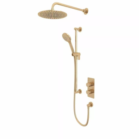 SQT1613 Tavistock Quantum Thermostatic Dual Function Brushed Brass Concealed Shower