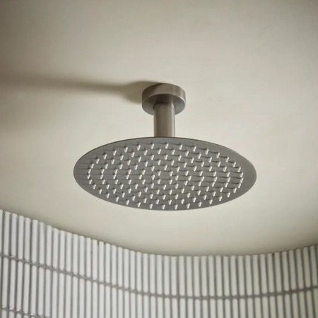 SVHEAD83 Tavistock Round 250mm Gunmetal Shower Head Lifestyle