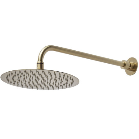 Tavistock Round Adjustable Brushed Brass Shower Arm