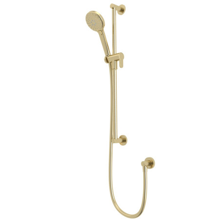 Tavistock Round Brushed Brass Shower Kit