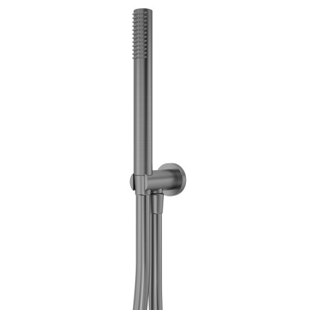 Tavistock Round Gunmetal Shower Handset with Elbow and Hose