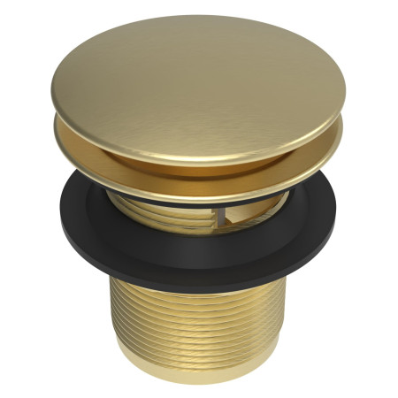 Tavistock Slotted Brushed Brass Bath Clicker Waste