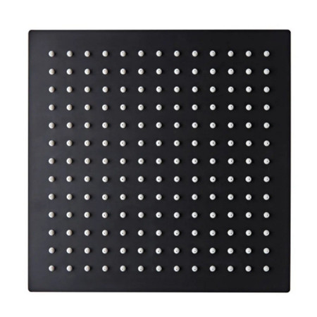 Tavistock Square 250mm Black Shower Head